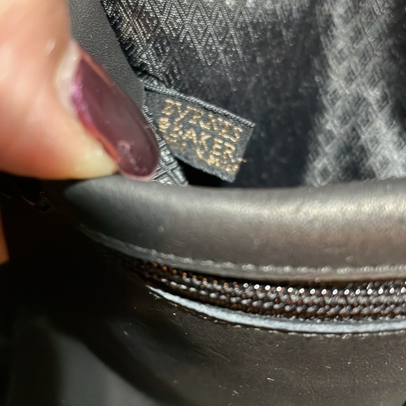 Vintage Black Leather wallet Byrnes and Baker black leather made in USA - Picture 7 of 8